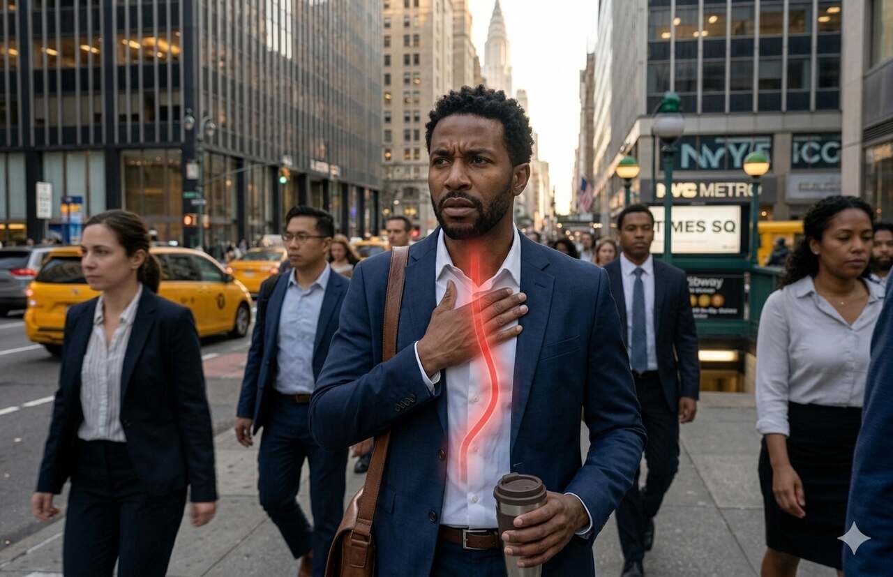 Brooklyn man with with stomach pain, heartburn, and bowel health concerns