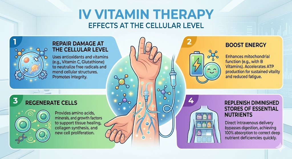 cellular effects of IV Vitamin therapy