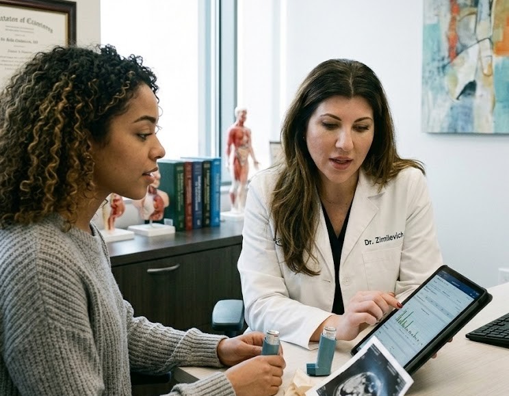 brooklyn resident gets treated for asthma symptoms by Dr. Zimilevich