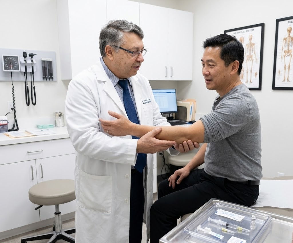 tennis elbow treatment injection consultation Brooklyn NYC Dr Anatoly elbow pain specialist